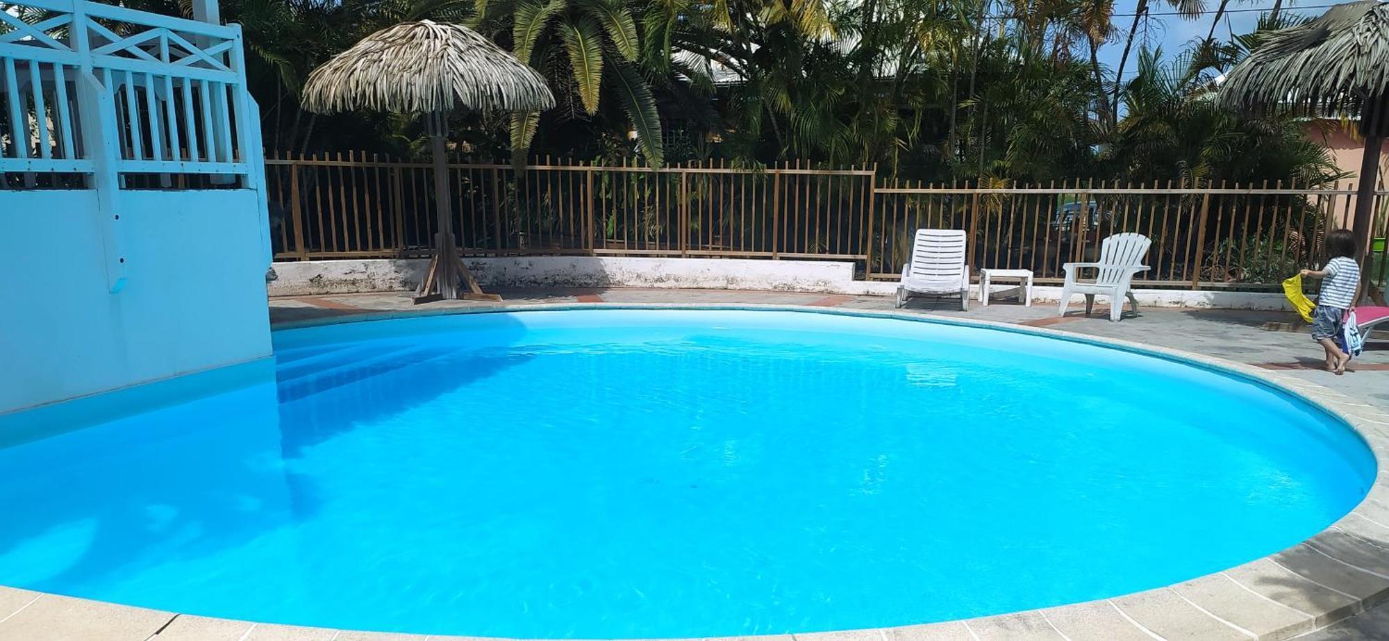 Bungalow La Papaye Bleue Residence Acces Piscine & Plage Saint-Francois  Buitenkant foto