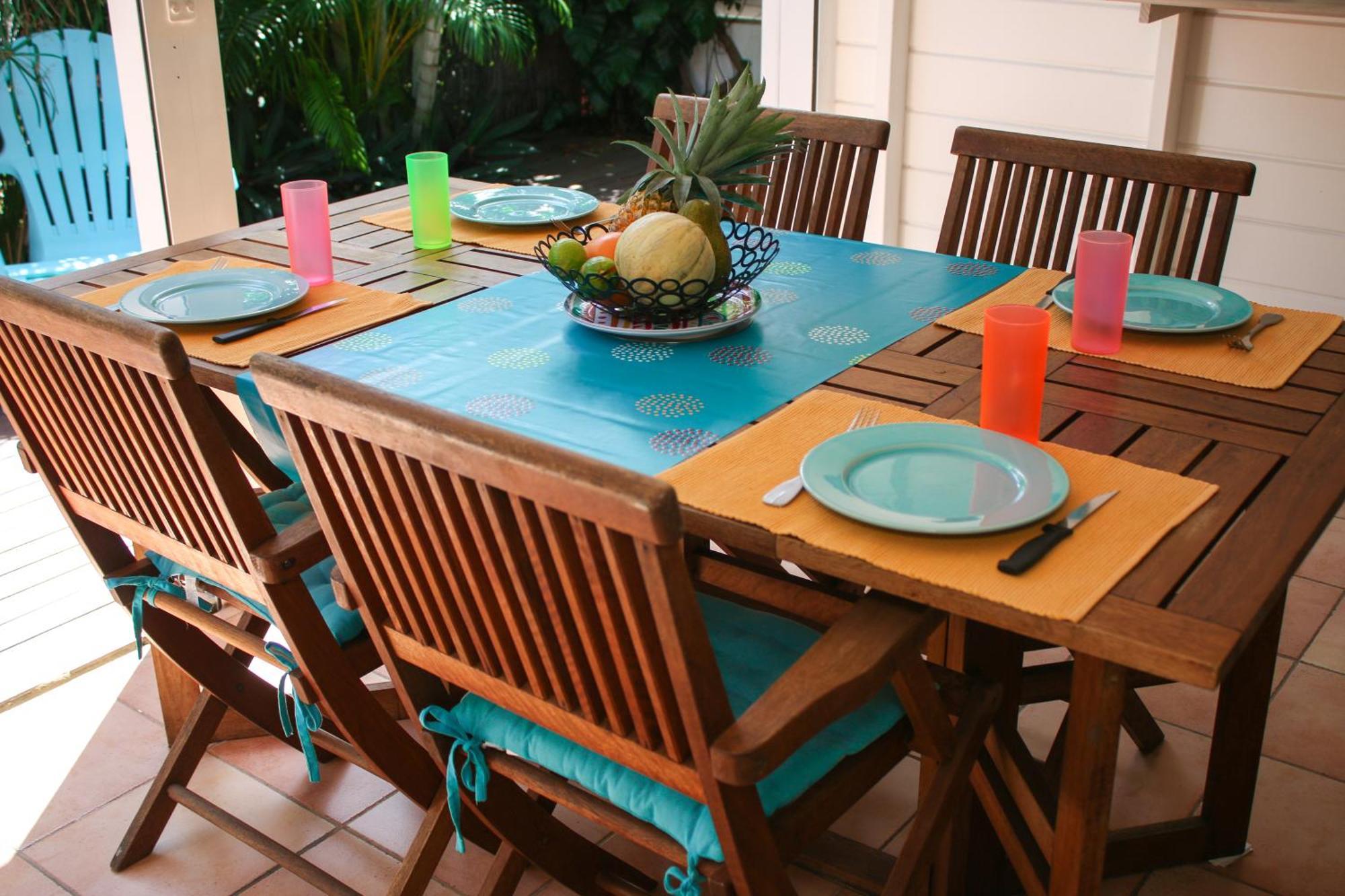 Bungalow La Papaye Bleue Residence Acces Piscine & Plage Saint-Francois  Buitenkant foto