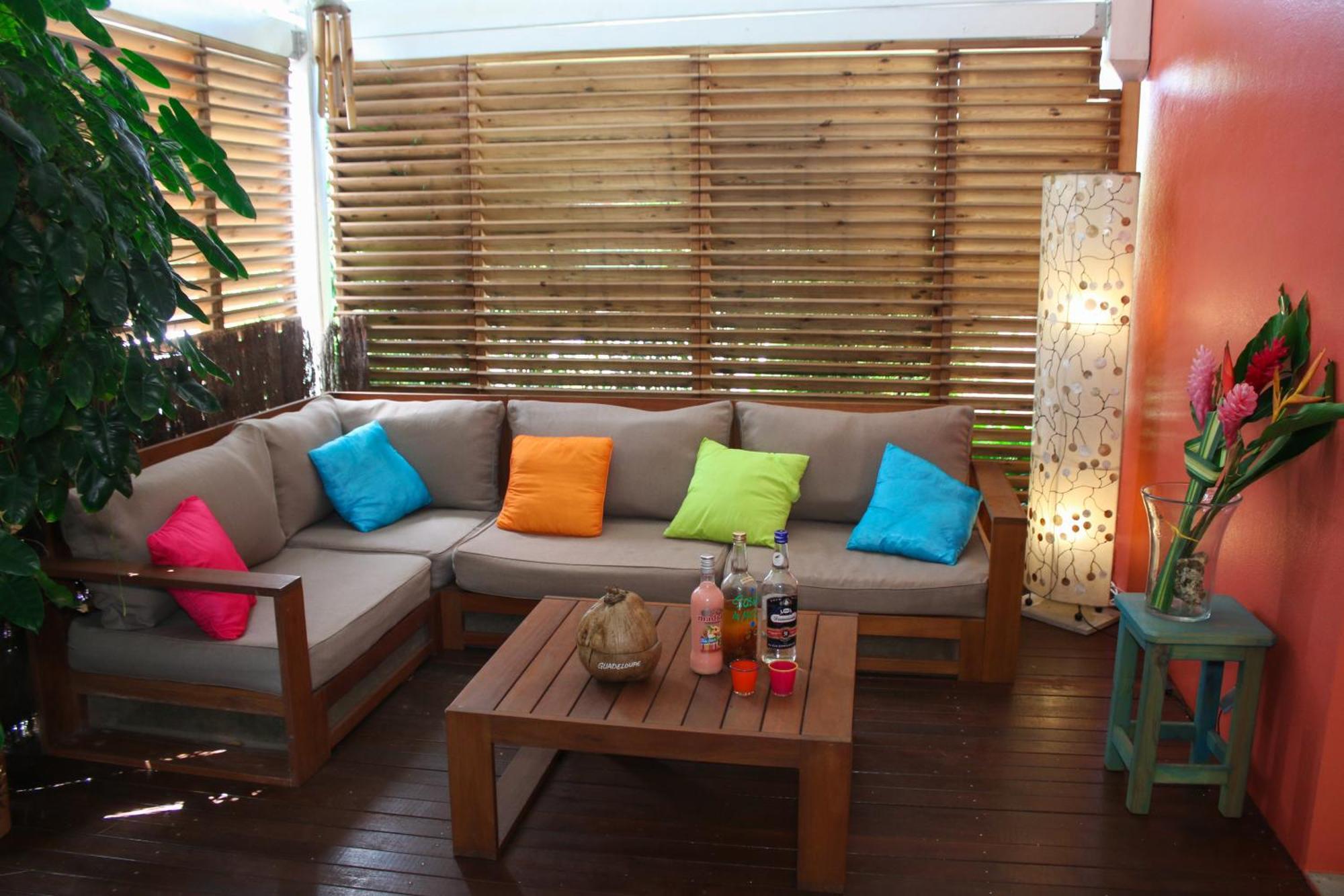 Bungalow La Papaye Bleue Residence Acces Piscine & Plage Saint-Francois  Buitenkant foto