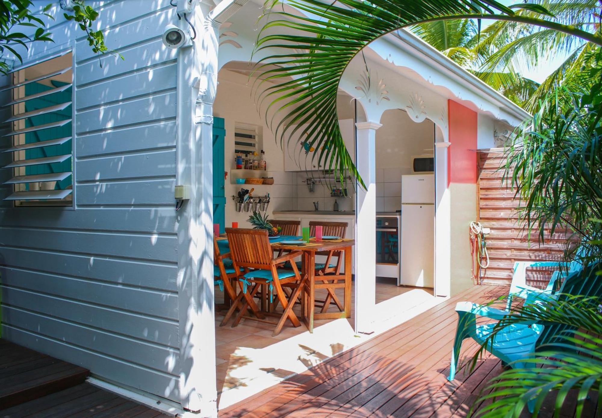 Bungalow La Papaye Bleue Residence Acces Piscine & Plage Saint-Francois  Buitenkant foto